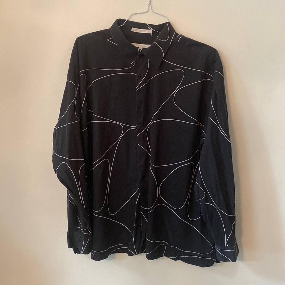Perry Ellis Long Sleeve Dress Shirt XXL 18.6 neck 35/36 sleeve